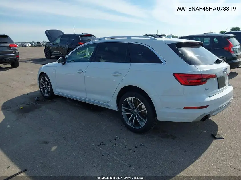 2017 Audi Allroad Premium Plus VIN: WA18NAF45HA073319 Lot: 45589680
