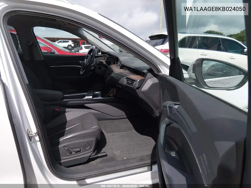 2019 Audi E-Tron Premium Plus VIN: WA1LAAGE8KB024050 Lot: 45273015