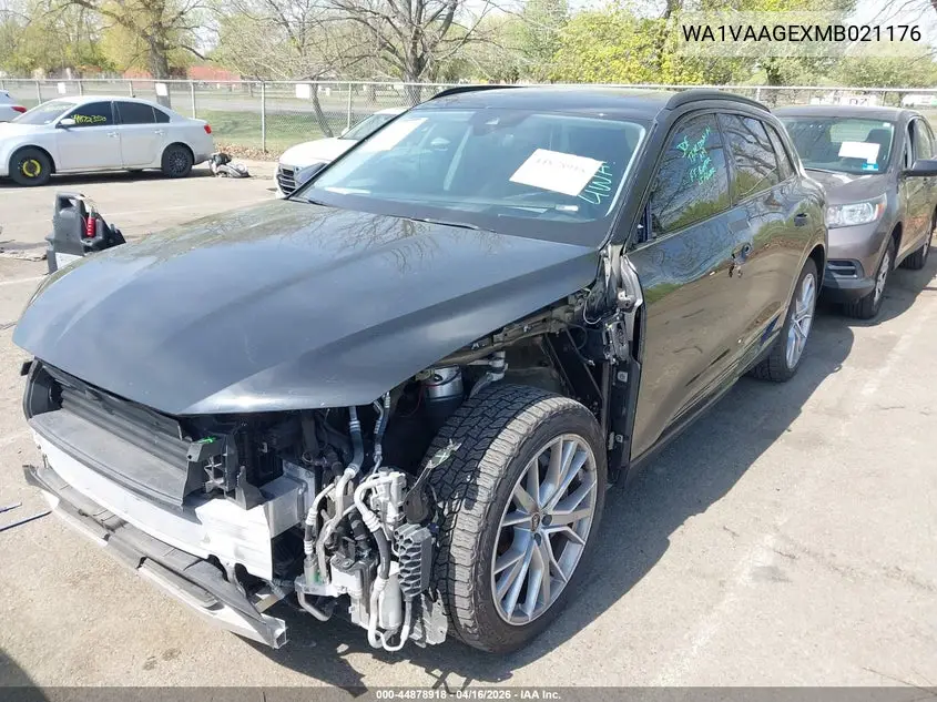 2021 Audi E-Tron Prestige Quattro VIN: WA1VAAGEXMB021176 Lot: 44878918