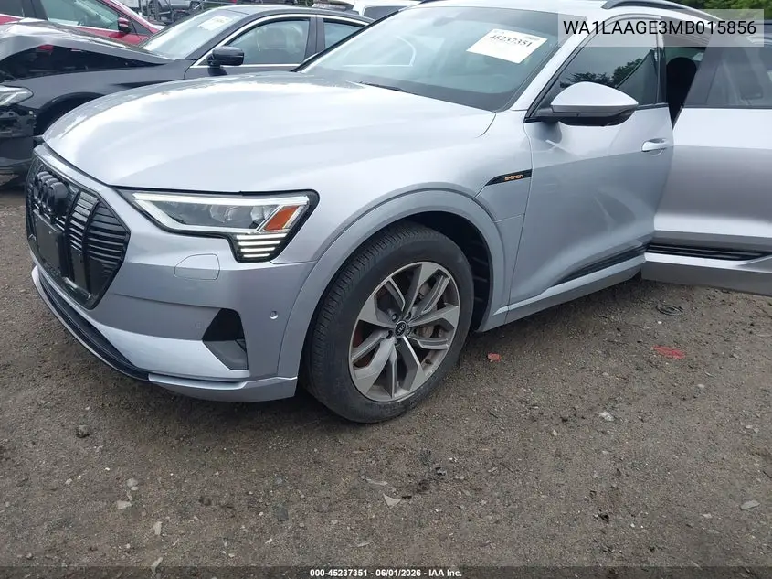 2021 Audi E-Tron Premium Plus Quattro VIN: WA1LAAGE3MB015856 Lot: 45237351