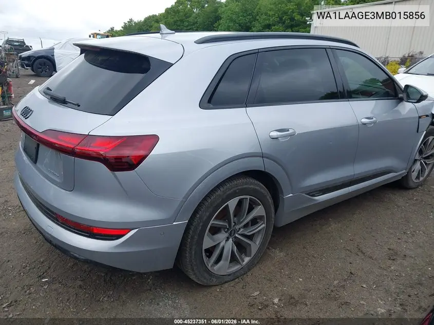 2021 Audi E-Tron Premium Plus Quattro VIN: WA1LAAGE3MB015856 Lot: 45237351