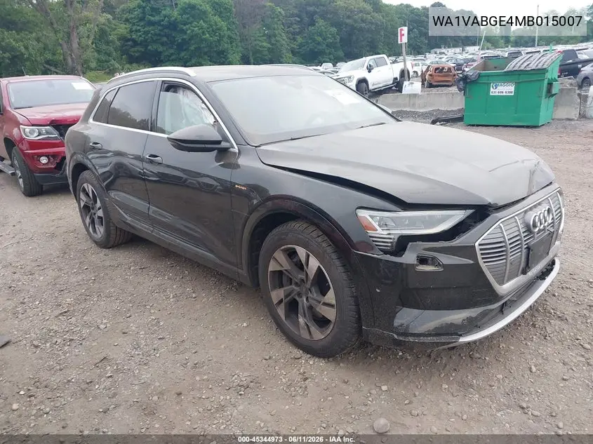 2021 Audi E-Tron Prestige Quattro VIN: WA1VABGE4MB015007 Lot: 45344973