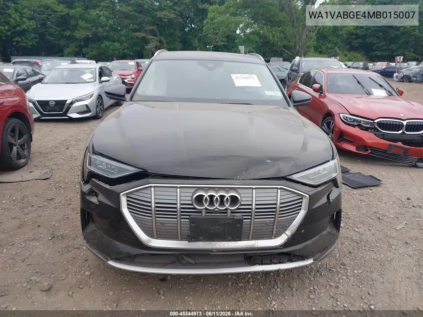 2021 Audi E-Tron Prestige Quattro VIN: WA1VABGE4MB015007 Lot: 45344973