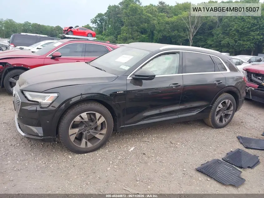 2021 Audi E-Tron Prestige Quattro VIN: WA1VABGE4MB015007 Lot: 45344973