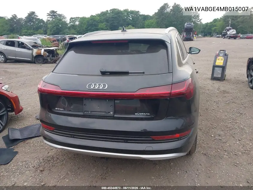2021 Audi E-Tron Prestige Quattro VIN: WA1VABGE4MB015007 Lot: 45344973