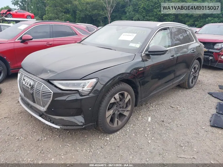 2021 Audi E-Tron Prestige Quattro VIN: WA1VABGE4MB015007 Lot: 45344973
