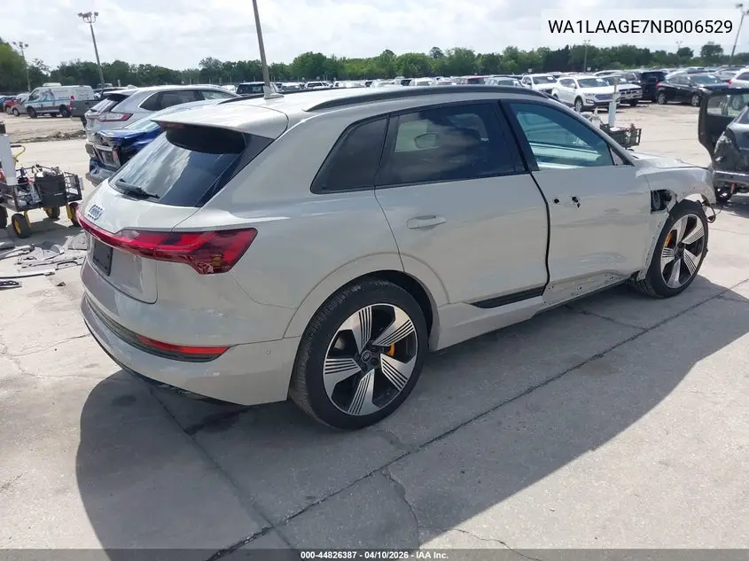 2022 Audi E-Tron Premium Plus Quattro VIN: WA1LAAGE7NB006529 Lot: 44826387