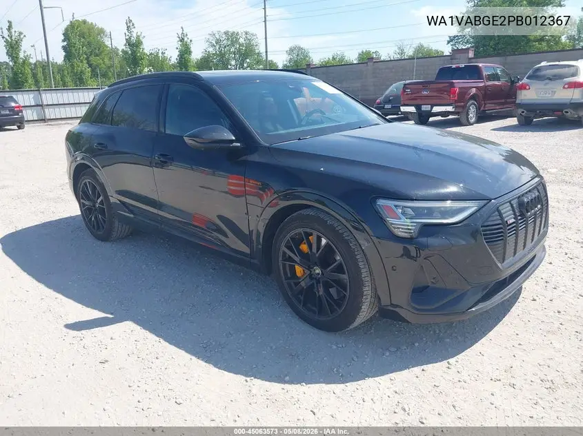 2023 Audi E-Tron Premiumwe VIN: WA1VABGE2PB012367 Lot: 45063573