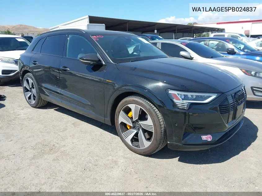 2023 Audi E-Tron Premium Plus Quattro VIN: WA1LAAGE5PB024837 Lot: 45229637