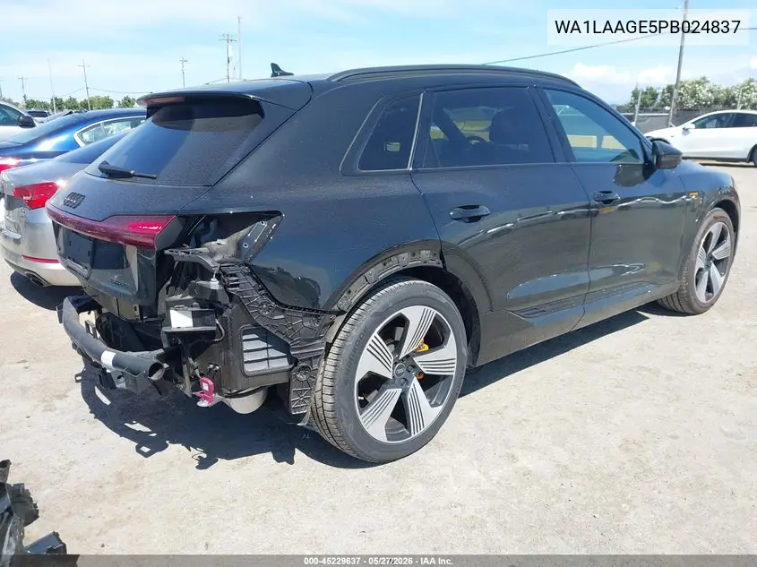 2023 Audi E-Tron Premium Plus Quattro VIN: WA1LAAGE5PB024837 Lot: 45229637