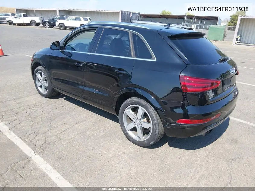 2015 Audi Q3 2.0T Premium Plus VIN: WA1BFCFS4FR011938 Lot: 45438557