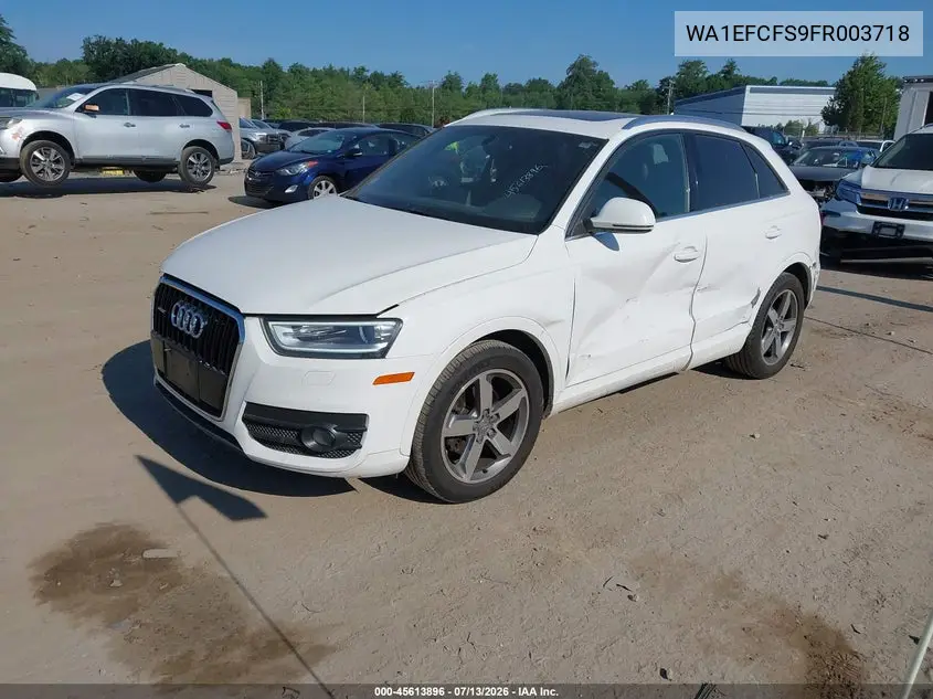 2015 Audi Q3 2.0T Premium Plus VIN: WA1EFCFS9FR003718 Lot: 45613896