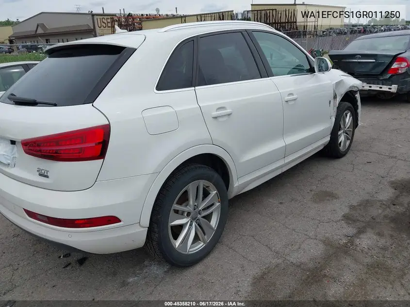 2016 Audi Q3 2.0T Premium Plus VIN: WA1EFCFS1GR011250 Lot: 45358210