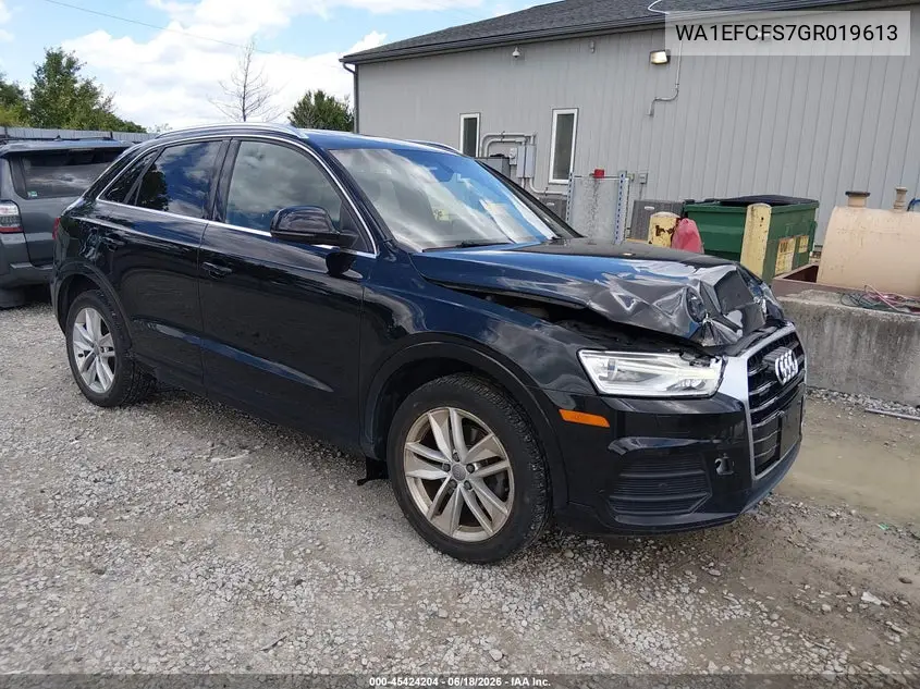 2016 Audi Q3 2.0T Premium Plus VIN: WA1EFCFS7GR019613 Lot: 45424204