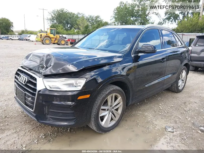 2016 Audi Q3 2.0T Premium Plus VIN: WA1EFCFS7GR019613 Lot: 45424204