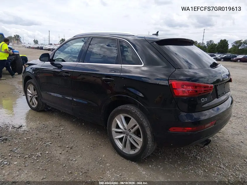 2016 Audi Q3 2.0T Premium Plus VIN: WA1EFCFS7GR019613 Lot: 45424204