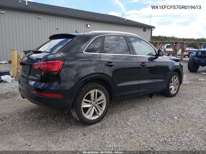 2016 Audi Q3 2.0T Premium Plus VIN: WA1EFCFS7GR019613 Lot: 45424204