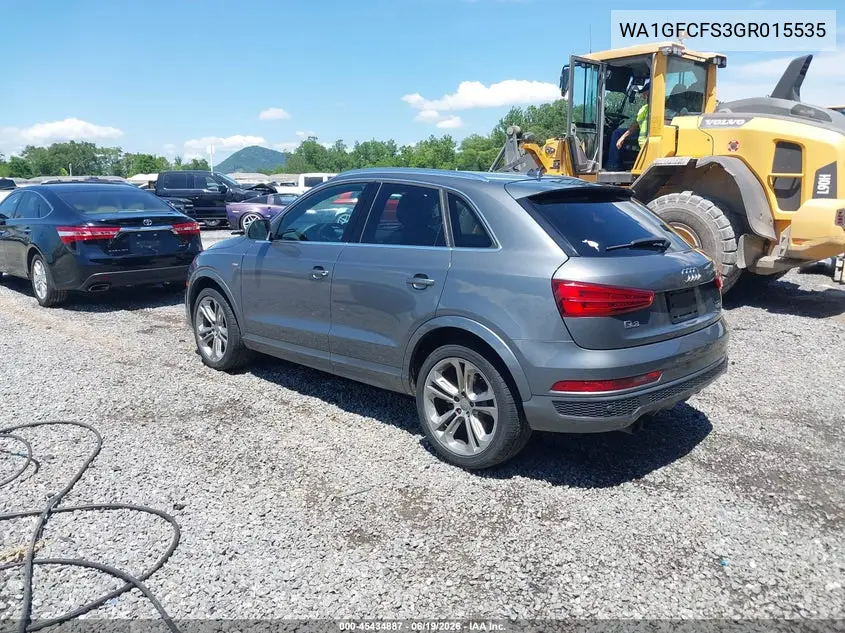 2016 Audi Q3 2.0T Premium Plus VIN: WA1GFCFS3GR015535 Lot: 45434887