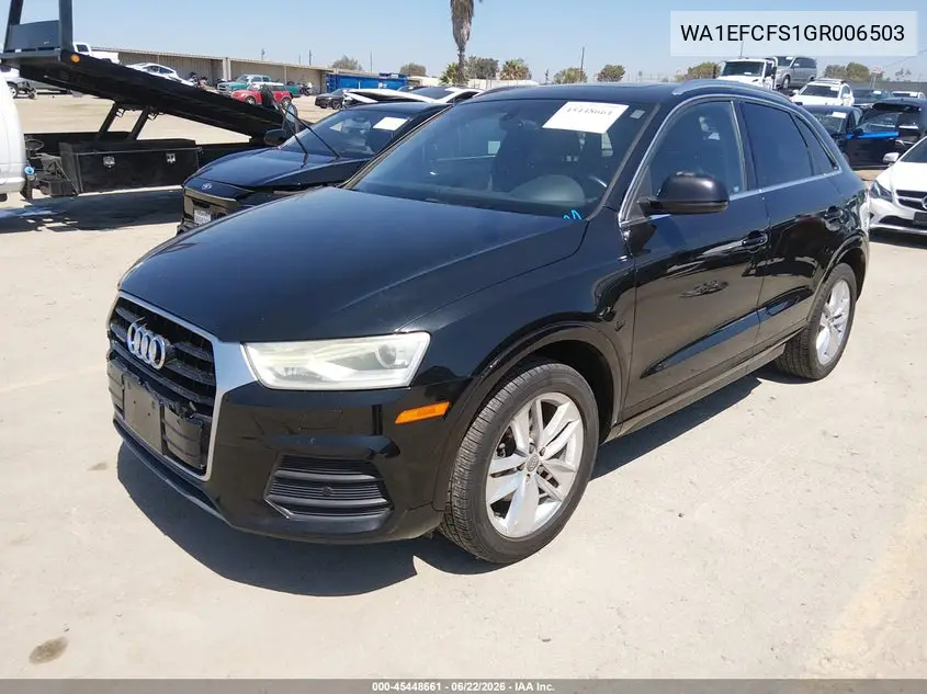 2016 Audi Q3 2.0T Premium Plus VIN: WA1EFCFS1GR006503 Lot: 45448661