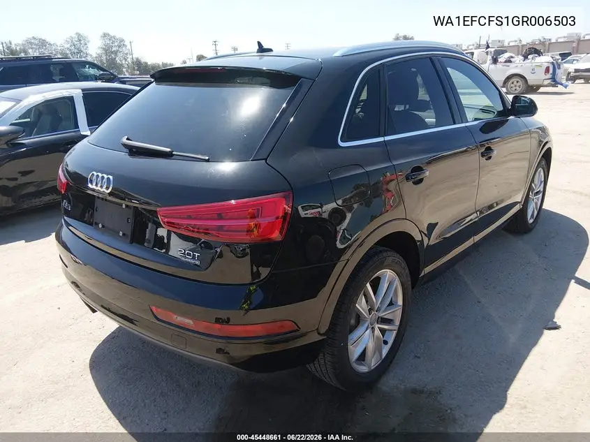 2016 Audi Q3 2.0T Premium Plus VIN: WA1EFCFS1GR006503 Lot: 45448661