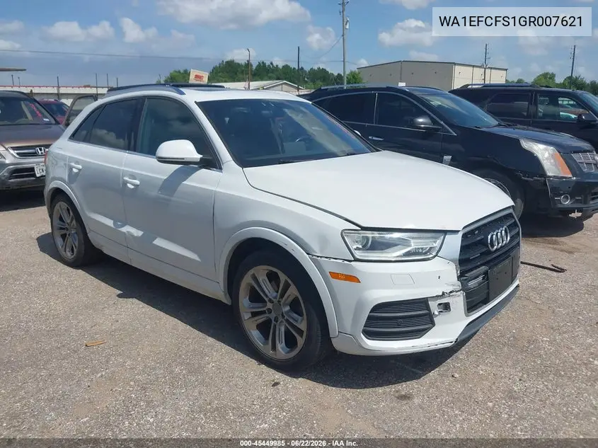 2016 Audi Q3 2.0T Premium Plus VIN: WA1EFCFS1GR007621 Lot: 45449985