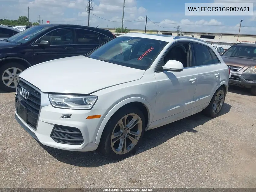 2016 Audi Q3 2.0T Premium Plus VIN: WA1EFCFS1GR007621 Lot: 45449985