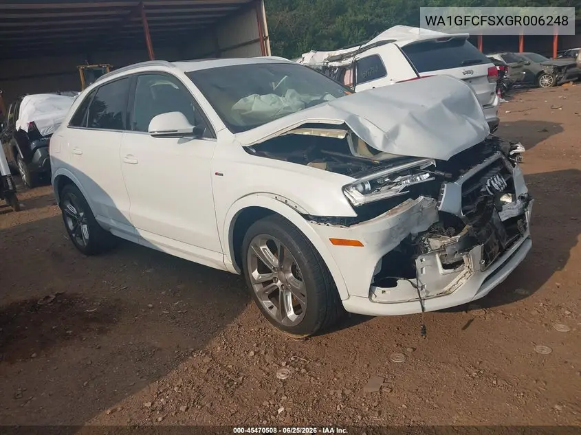 2016 Audi Q3 2.0T Premium Plus VIN: WA1GFCFSXGR006248 Lot: 45470508