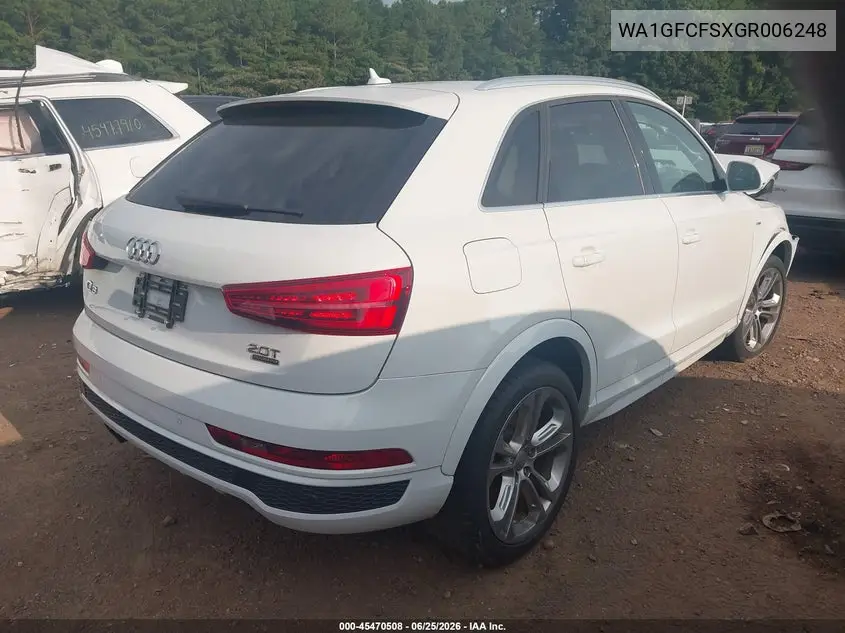 2016 Audi Q3 2.0T Premium Plus VIN: WA1GFCFSXGR006248 Lot: 45470508