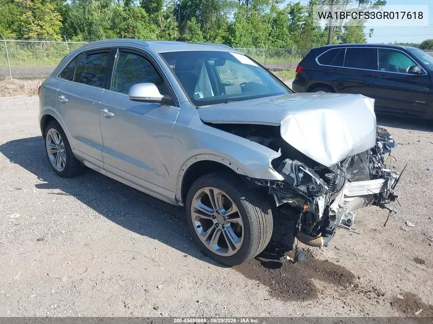 2016 Audi Q3 2.0T Premium Plus VIN: WA1BFCFS3GR017618 Lot: 45498666