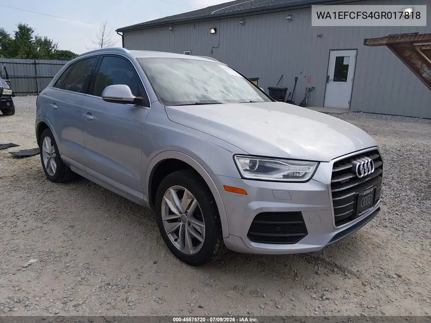 2016 Audi Q3 2.0T Premium Plus VIN: WA1EFCFS4GR017818 Lot: 45575720