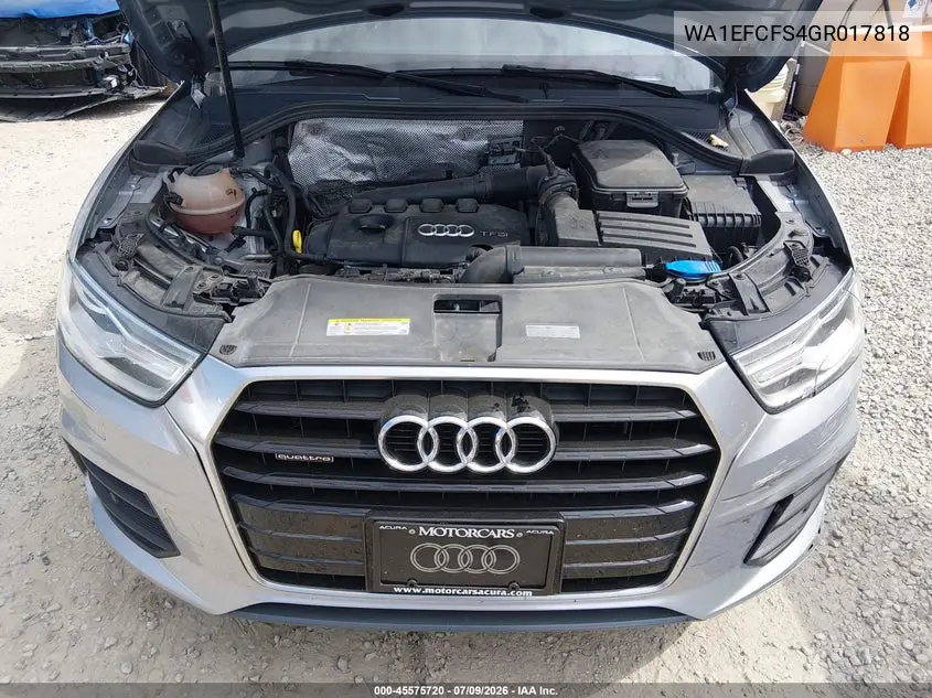 2016 Audi Q3 2.0T Premium Plus VIN: WA1EFCFS4GR017818 Lot: 45575720