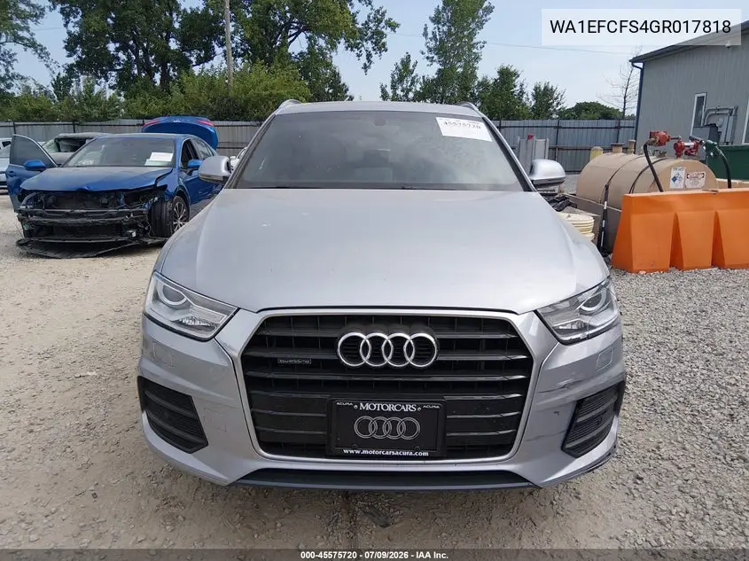 2016 Audi Q3 2.0T Premium Plus VIN: WA1EFCFS4GR017818 Lot: 45575720