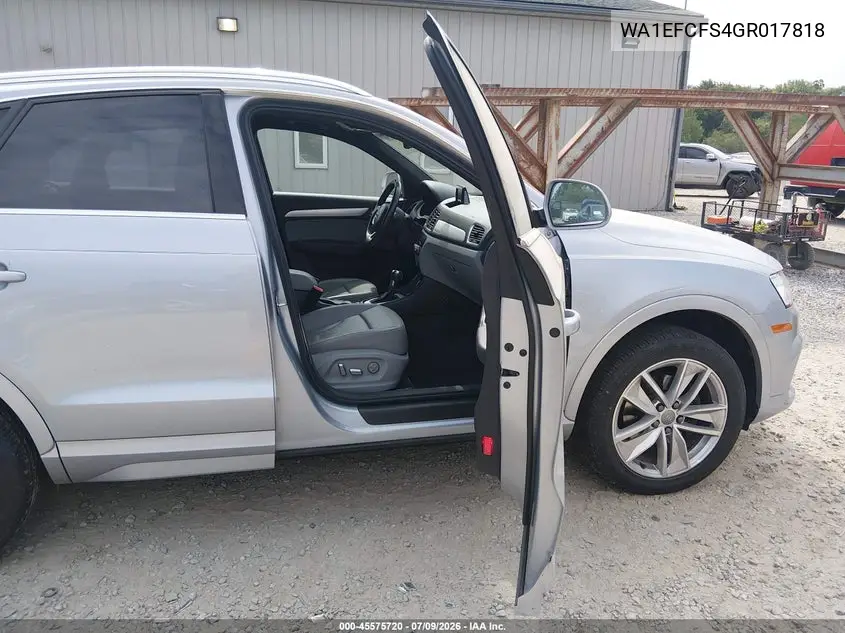 2016 Audi Q3 2.0T Premium Plus VIN: WA1EFCFS4GR017818 Lot: 45575720