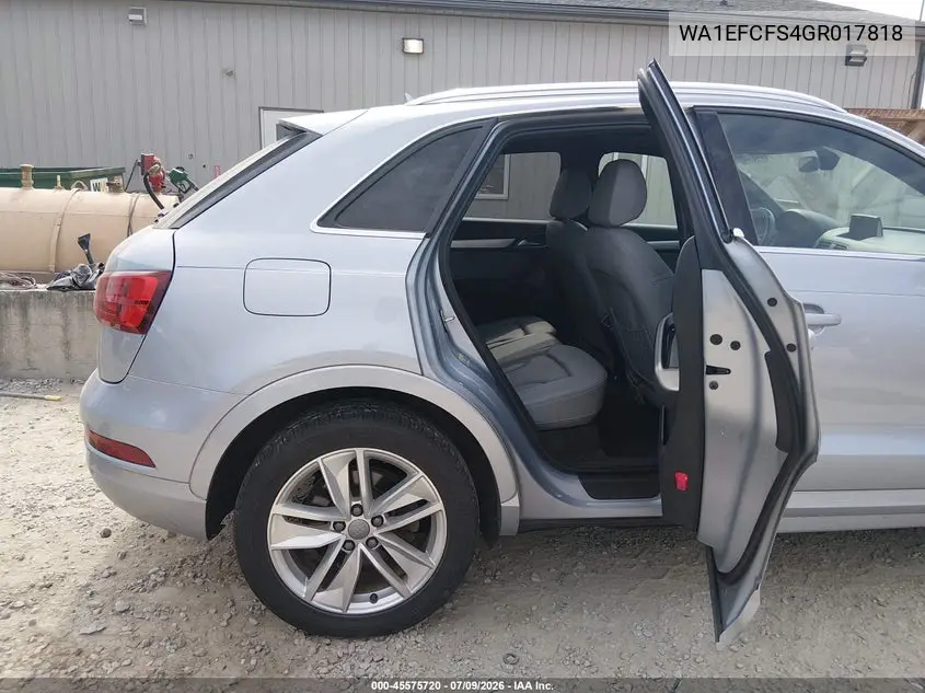 2016 Audi Q3 2.0T Premium Plus VIN: WA1EFCFS4GR017818 Lot: 45575720