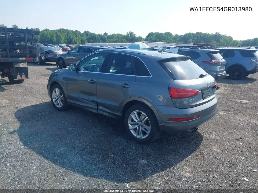 2016 Audi Q3 2.0T Premium Plus VIN: WA1EFCFS4GR013980 Lot: 45579174