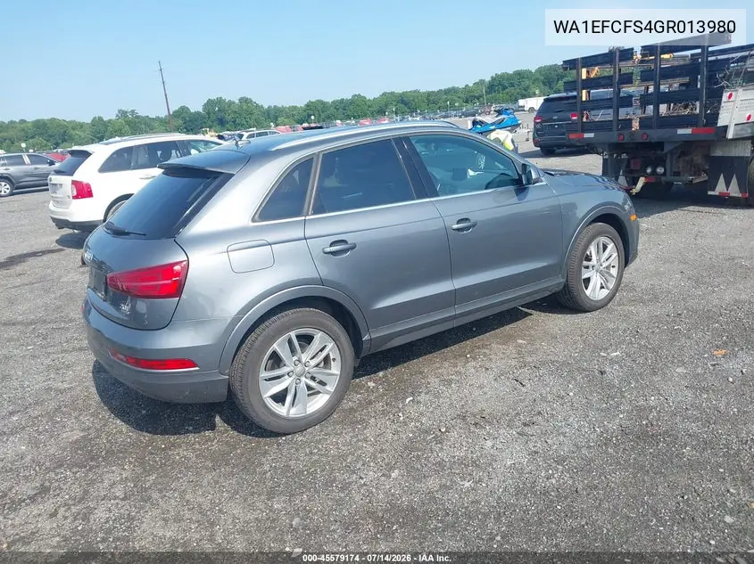 2016 Audi Q3 2.0T Premium Plus VIN: WA1EFCFS4GR013980 Lot: 45579174