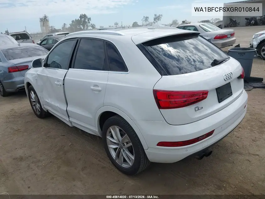 2016 Audi Q3 2.0T Premium Plus VIN: WA1BFCFSXGR010844 Lot: 45614830