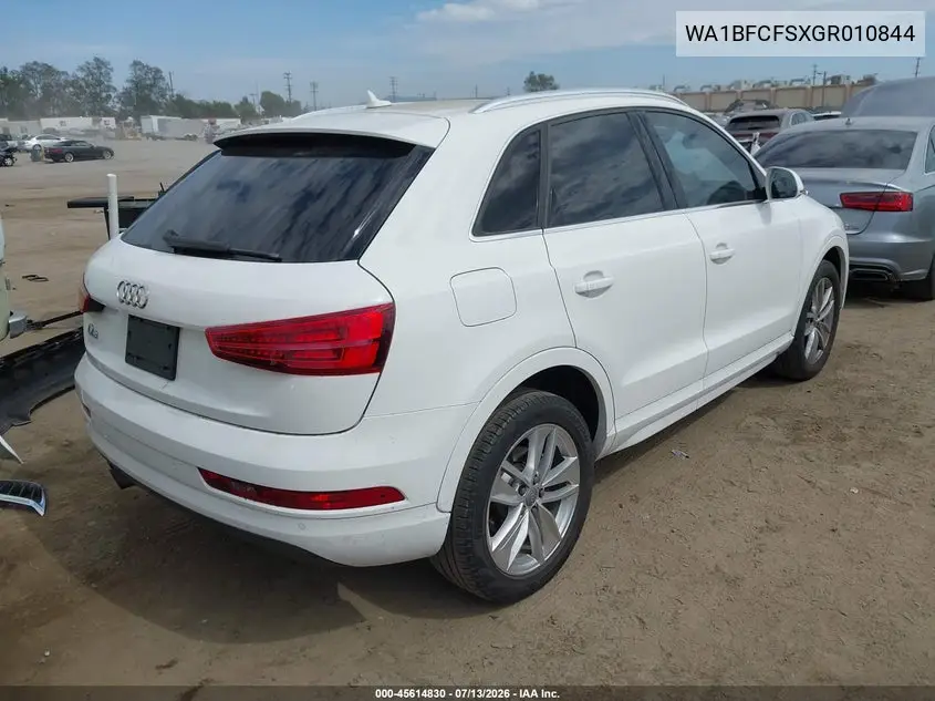 2016 Audi Q3 2.0T Premium Plus VIN: WA1BFCFSXGR010844 Lot: 45614830