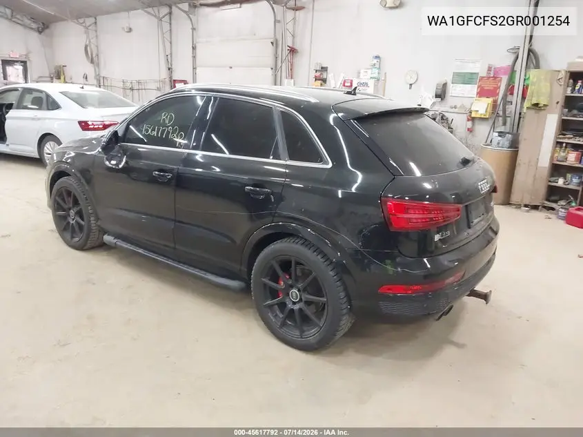 2016 Audi Q3 2.0T Premium Plus VIN: WA1GFCFS2GR001254 Lot: 45617792
