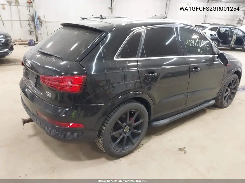 2016 Audi Q3 2.0T Premium Plus VIN: WA1GFCFS2GR001254 Lot: 45617792