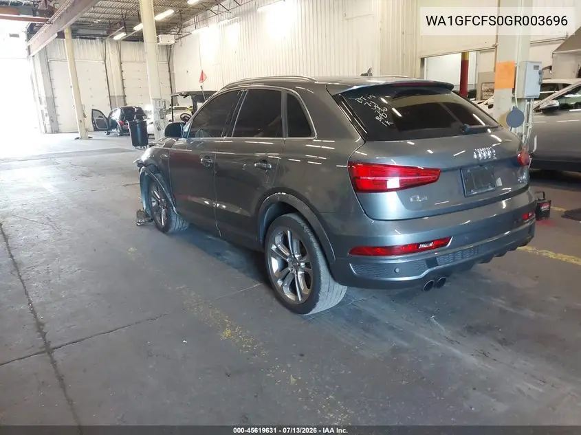 2016 Audi Q3 2.0T Premium Plus VIN: WA1GFCFS0GR003696 Lot: 45619631