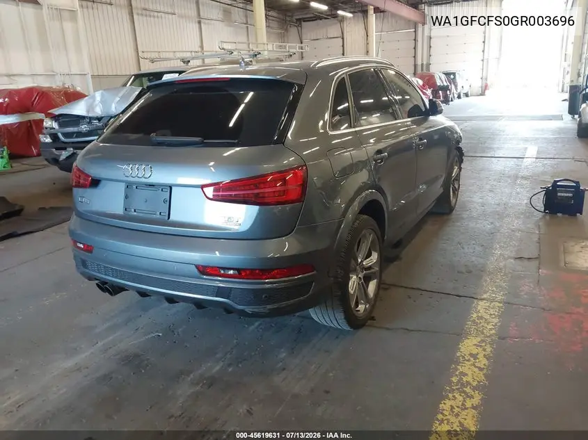 2016 Audi Q3 2.0T Premium Plus VIN: WA1GFCFS0GR003696 Lot: 45619631