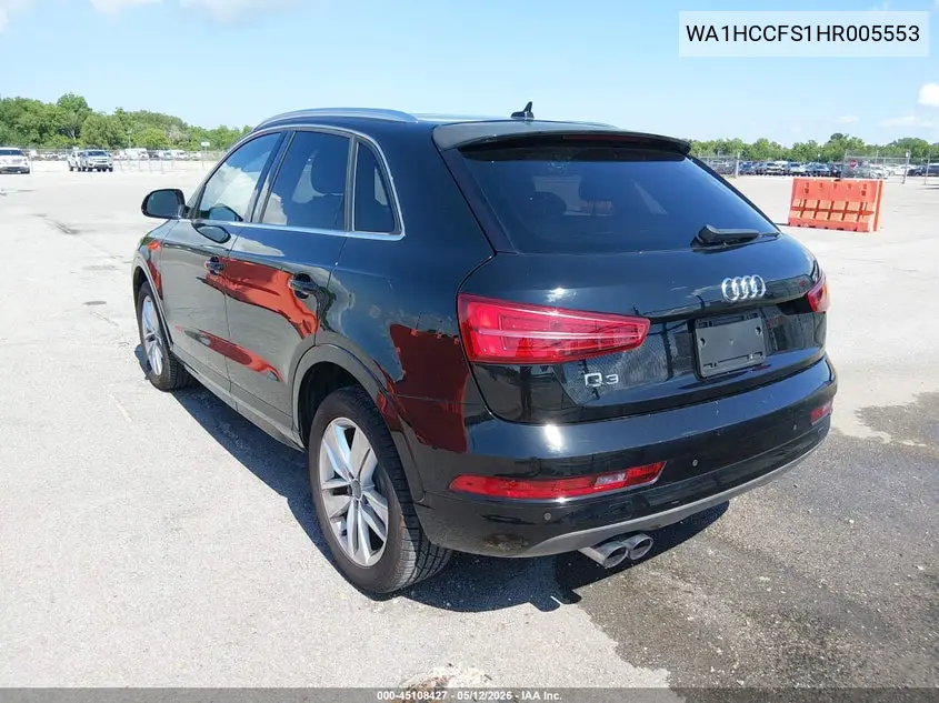 2017 Audi Q3 2.0T Premium VIN: WA1HCCFS1HR005553 Lot: 45108427