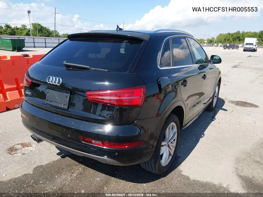 2017 Audi Q3 2.0T Premium VIN: WA1HCCFS1HR005553 Lot: 45108427