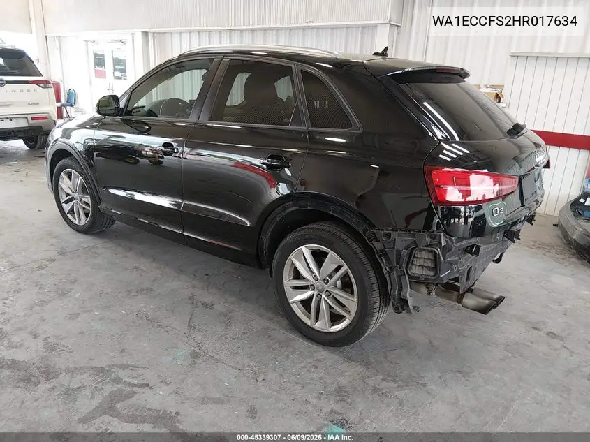 2017 Audi Q3 2.0T Premium VIN: WA1ECCFS2HR017634 Lot: 45339307