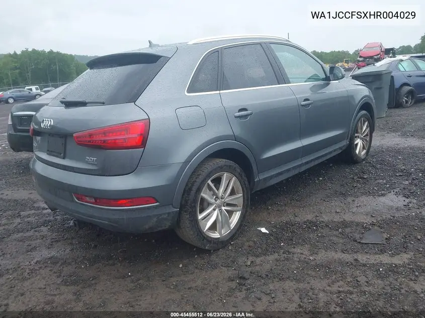 2017 Audi Q3 2.0T Premium VIN: WA1JCCFSXHR004029 Lot: 45455512