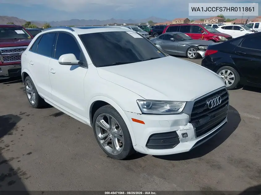 2017 Audi Q3 2.0T Premium VIN: WA1JCCFS7HR011861 Lot: 45471565