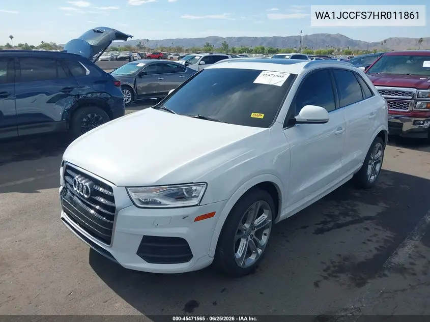 2017 Audi Q3 2.0T Premium VIN: WA1JCCFS7HR011861 Lot: 45471565
