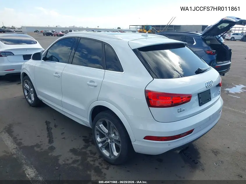2017 Audi Q3 2.0T Premium VIN: WA1JCCFS7HR011861 Lot: 45471565