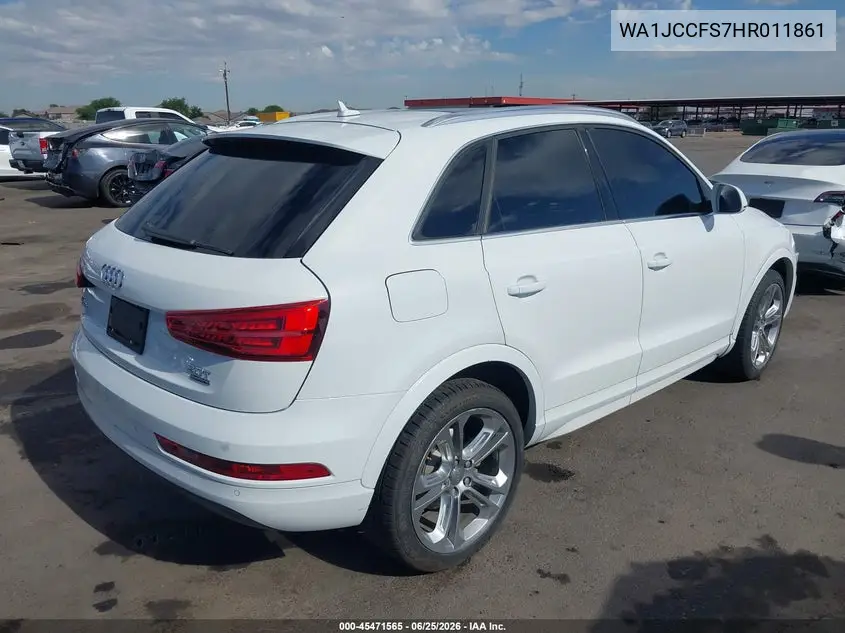 2017 Audi Q3 2.0T Premium VIN: WA1JCCFS7HR011861 Lot: 45471565